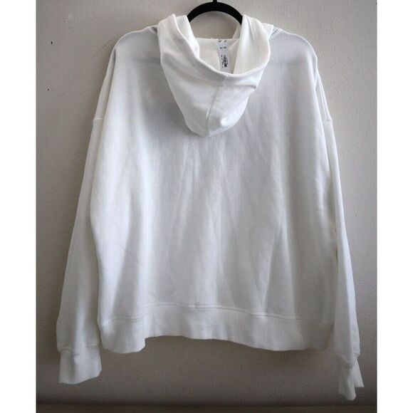Pink x Victoria's Secret Women's Sz XL White Ivy Fleece Campus Full Zip Hoodie - Picture 2 of 8